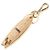Fendi Portachiavi Charm FF Gold Surfboard D'oro - vista 3