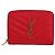 Saint Laurent Portafoglio da donna YSL rosso placcato oro