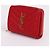 Saint Laurent Portafoglio da donna YSL rosso placcato oro - vista 3