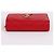 Saint Laurent Portafoglio da donna YSL rosso placcato oro - vista 6