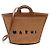 Marni Borsa tote in rafia Raffia Tropicalia Logo Multicolore