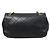 Chanel Borsa a tracolla CC Flap in agnello trapuntato nero - vista 3