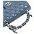 Chanel Mini borsa a tracolla con patta e catena blu stropicciato - vista 10