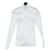 Prada Langarmshirt aus Stretch-Satin mit Triangle-Logo Silber