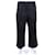 Hermès Pantalones Negro Paño