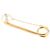 Chanel Spilla Logo CC in Oro e Madreperla Arancione - vista 2