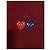 Comme Des Garcons Burgundy Double Wappen Strickjacke für Herren Rot - Ansicht 3