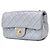 Chanel Mini borsa a tracolla Classic Goldenball in pelle di agnello Marrone - vista 2
