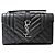 Saint Laurent Borsa a tracolla con catena Monogram Nero