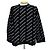 Balenciaga Cashmere-Strick mit durchgehendem Logo Silber
