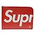 Louis Vuitton Clutch Epi con Logo Rosso Supreme Edizione Limitata