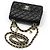 Chanel Black Lambskin Gold Classic New Mini Charms Decoration Chain Crossbody Bag - view 3