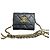 Chanel Mini borsa a tracolla con catena dorata Nero