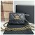 Chanel Mini borsa a tracolla con catena dorata Nero - vista 2