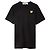 Comme Des Garcons Schwarzes T-Shirt mit goldenem Herz-Patch