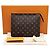 Louis Vuitton Pochette Toilette Monogram NM Clutch Bag Nero - vista 3