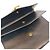 Saint Laurent Clutch YSL Cassandra in pelle nera lucida con dettagli dorati Nero - vista 3