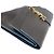 Saint Laurent Clutch YSL Cassandra in pelle nera lucida con dettagli dorati Nero - vista 4
