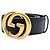 Gucci Interlocking Leather Belt Brown