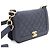 Chanel Borsa a tracolla e borsa a spalla in agnello con logo CC dorato Blu - vista 3