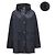 Parka de algodón Moncler Gaillon Azul marino Negro
