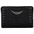 Zadig & Voltaire Portacarte nero da donna con logo frontale