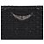 Zadig & Voltaire Portacarte nero da donna con logo frontale - vista 3