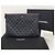 Chanel Clutch Classic Large in Caviar Nero Argentato con Chip - vista 7
