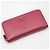 Prada Pink Saffiano Gold Triangle Logo Long Wallet - view 3