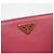 Prada Pink Saffiano Gold Triangle Logo Long Wallet - view 6
