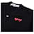 Comme Des Garcons Wollstrickjacke mit Double Heart Patch Schwarz - Ansicht 7