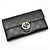 Gucci Langer schwarzer Geldbeutel Sima Sima Signature Gold Interlocking - Ansicht 3