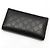 Gucci Langer schwarzer Geldbeutel Sima Sima Signature Gold Interlocking - Ansicht 4