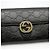 Gucci Langer schwarzer Geldbeutel Sima Sima Signature Gold Interlocking - Ansicht 5