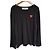 Comme Des Garcons Maglia da uomo nera e rossa con toppa Nero
