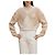 Hermès Langarm-Kaschmirpullover für Damen aus Strick Blanc Nautirelle Orange - Ansicht 2