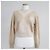 Hermès Langarm-Kaschmirpullover für Damen aus Strick Blanc Nautirelle Orange - Ansicht 7
