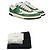 Chanel Baskets en daim vert avec logo CC