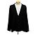 Loewe Wollstrickjacke mit Signature-Logo Silber