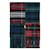 Ralph Lauren Ponies Patchwork Karo-Schal mit Fransen Schwarz  - Ansicht 1