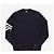 Thom Browne Gestrickter Herrenpullover mit Streifen im Milano-Stich in Navy Blau - Ansicht 5