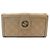 Gucci Portafoglio lungo beige con borchie logo GG Marrone