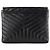 Saint Laurent Clutch Loulou Flap Matelassé Argento - vista 3