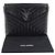 Saint Laurent Clutch Loulou Flap Matelassé Argento - vista 8