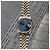Rolex Datejust raro con quadrante blu originale e cinturino Bindex, orologio combo da uomo - vista 4