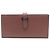Hermès Cartera larga Swift Vian Silver sin usar Roja
