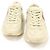Gucci Ivory Leder Damen-Sneaker mit Erdbeerprint und Messing Weiß
