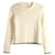Thom Browne Strickpullover mit Rundhalsausschnitt und Nadelrippenstrick Weiß