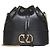 Valentino Mini bucket bag con catena Vlogo Nero
