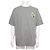 Hermès Kurzärmeliges Herren-T-Shirt Mini Patch Grau Braun